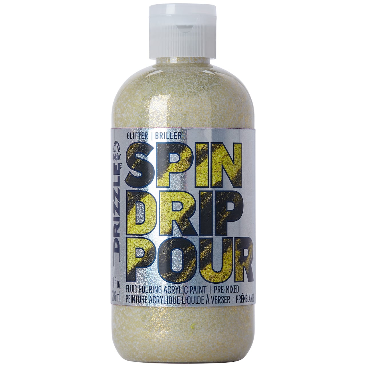 6 Pack: FolkArt® Drizzle™ Glitter Fluid Pouring Acrylic Paint